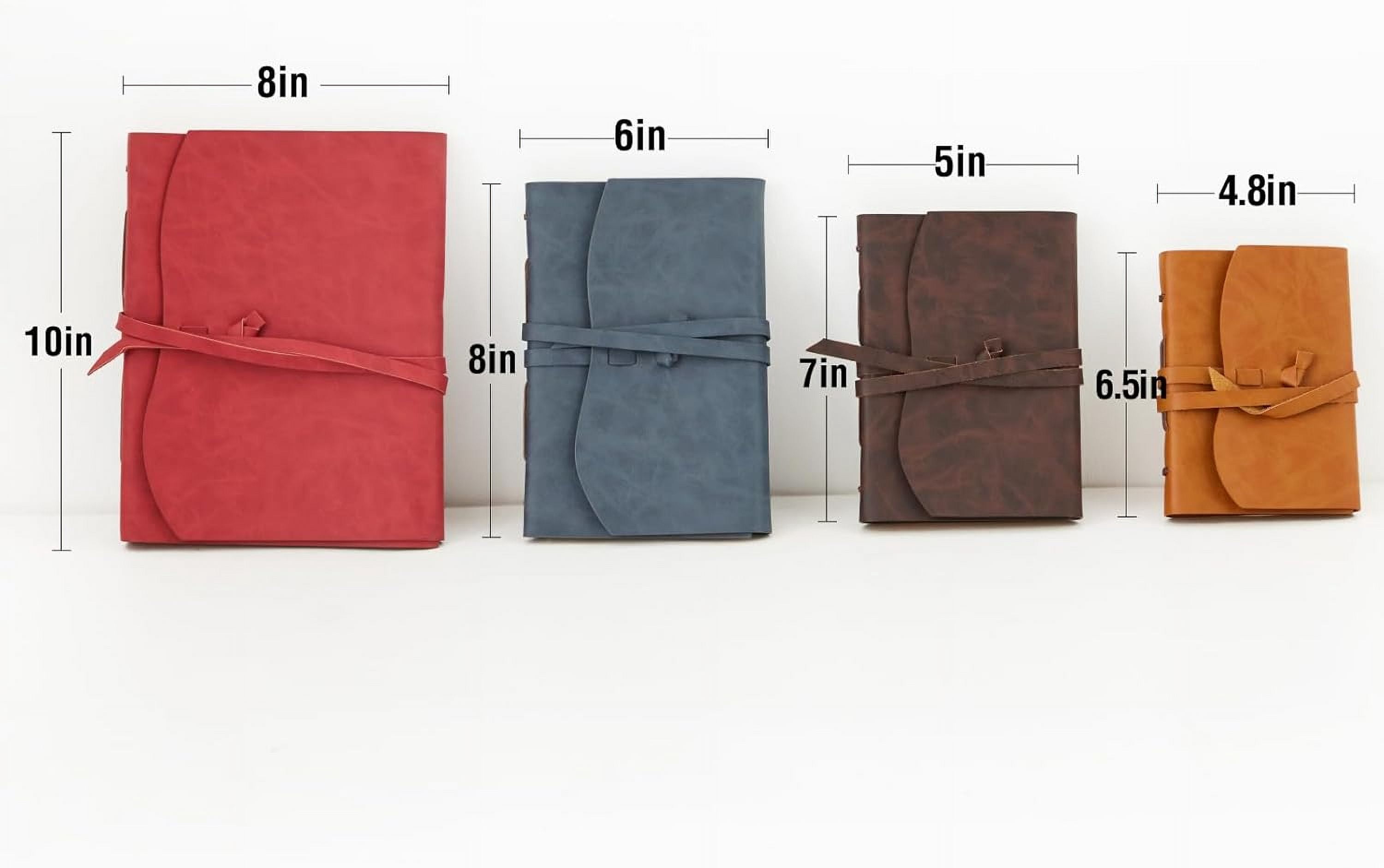 Leather Journal - Genuine Leather Journals for Writing 260 Pages 5x7.1 Inches Vintage Journal For Man and Women Gifts For Man Artist,Travel Journal,Brown