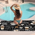 thumbnail image 7 of GZHJMY Beach Towel for Women Girls, Elegant Coffee Pattern Bath Towel, Oversized Lightweight Sport Towel, 31x71 Inch, 7 of 7