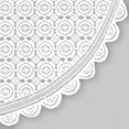 thumbnail image 3 of White Floral Polyester Lace Tablecloth 63 Round, 3 of 4