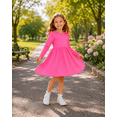 thumbnail image 5 of Lanbubble Toddler Girls Long Sleeve Dresses 2 Pack A-Line Casual Play Dresses 2-3T, 5 of 9