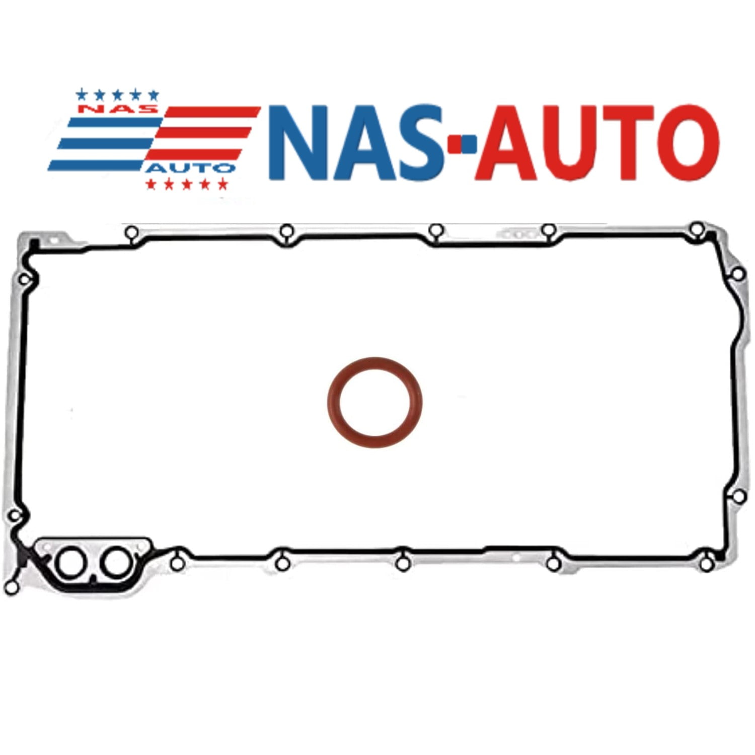 Rugged Cylinder Oil Pan Gasket Set with ORing Compatible with Savana 1500, 2500, 3500, 4500