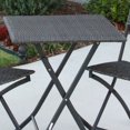 thumbnail image 2 of International Caravan Aledo 3 Pièces Résine Osier Patio Bistro Ensemble-Antique Brun, 2 of 5
