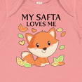 thumbnail image 4 of Inktastic My Safta Loves Me Little Fox Boys or Girls Baby Bodysuit, 4 of 5