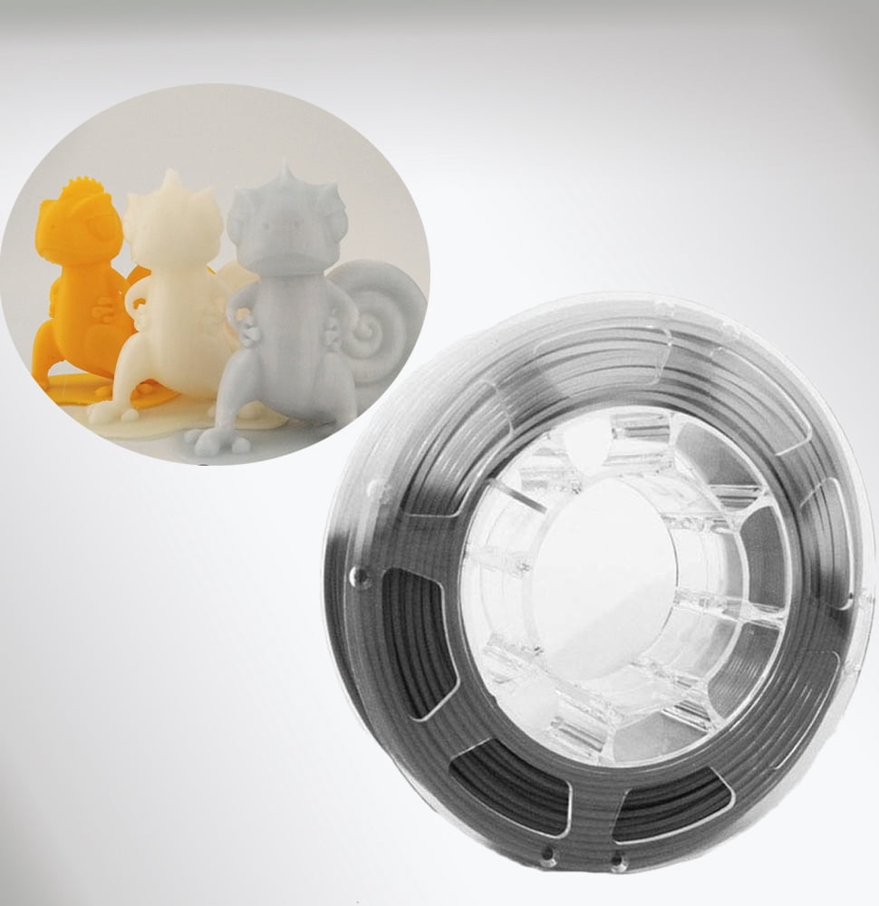 1KG 3D Printer PLA Filament Color Changing with Temperature 1.75mm +/- 0.03 mm Grey-to-White