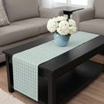 thumbnail image 4 of Blue Green Table Runner 36 Inches Long, Grid Checkered Plaid Gingham Lattice Trellis Kitchen Coffee Dining Table Decoration for Home Party Birthday Wedding Home Decor 13x36 Inches, 4 of 8