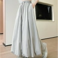 thumbnail image 3 of Mgmyaa Womens A-line Skirts Elastic Waist Lace High Waist Maxi Skirt, 3 of 4