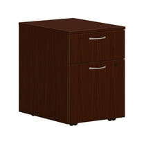 HON Mod 2-Drawer Vert File Drawer Cab Letter/Legal Traditional Mahogany 20" PLPMBFLT1