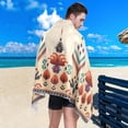 thumbnail image 4 of GZHJMY Microfiber Beach Towel,Western Aztec Super Absorbent Sport Towel with Pouch,Quick Dry Pool Towels Pool Blanket for Swimming,Picnic,Yoga Gym 31×71in Bath Towels, 4 of 7