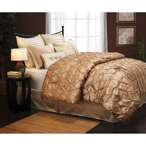 Uma Satin 8 Piece Bedding Comforter Set Walmart Com Walmart Com