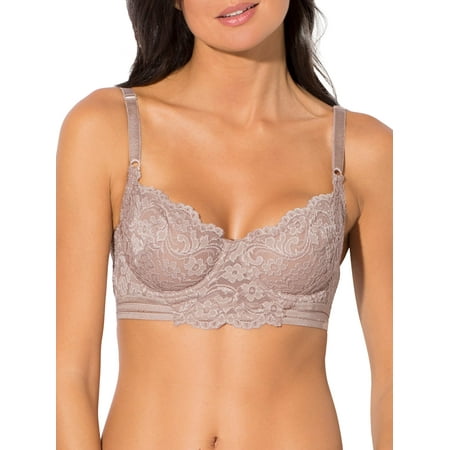 

Smart & Sexy Women s Signature Lace Unlined Underwire Longline Bra Style-SA1068