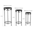 thumbnail image 2 of Pure Garden Plant Stands  Set of 3 Indoor or Outdoor (Black), 2 of 8