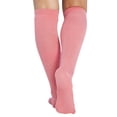 thumbnail image 3 of Cherokee TrueSupport Women 10-15 mmHg (1 Pair/ 4 Pairs) pack Compression Socks, Plus, Pink Melon, 3 of 7