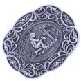 thumbnail image 4 of Hebilla de cinturón de vaquero , reemplazo de hebilla de cinturón Texas, hebillas de cinturón floral grabado , plata antigua Yinane Hebilla del cinturón, 4 of 8