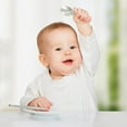 thumbnail image 4 of CUITING 1 Set Baby Short Handle Spoon Stainless Steel Fork Infant Feeding Tableware, 4 of 10