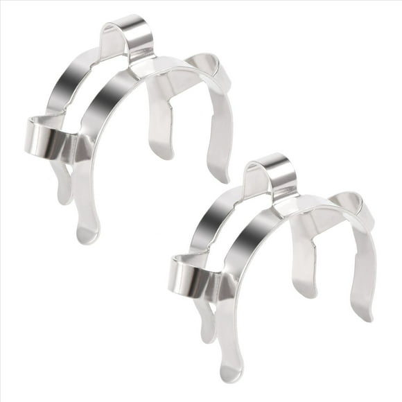 2pcs 24 # Clip de Keck apriete acero inoxidable para 24/29 24/40 Conjunto vidrio esmerilado
