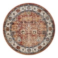 thumbnail image 3 of Unique Loom Utopia Collection Area Rug - Antheia (8' Round Terracotta/Blue), 3 of 7