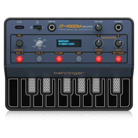 Behringer JT-4000M MICRO 16-Key 4-Voice Hybrid Modeling Synthesizer