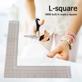 thumbnail image 2 of L Shape DIY Sewing Patchwork Quilting Ruler Plastic Clothing Cutting Craft, 2 of 7