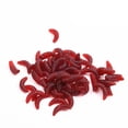 thumbnail image 1 of Outdoor Fishing Lures Soft Rubber Worm Bait - 60pcs/pack (Straight and Curved), 1 of 10