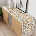thumbnail image 4 of Orange Spring Floral Table Runner - 70 Inch Long, Kitchen Dining Table Runner Dresser Scarves, Watercolor Blooming Botanical Summer Farmhouse Decor for Coffee Tables Wedding Party Banquet, 4 of 8