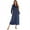 Navy, variant on Womens Fleece Robe Plush Long Zip Front Hooded Bathrobe with Pockets Warm Soft Housecoat Sleepwear for Women