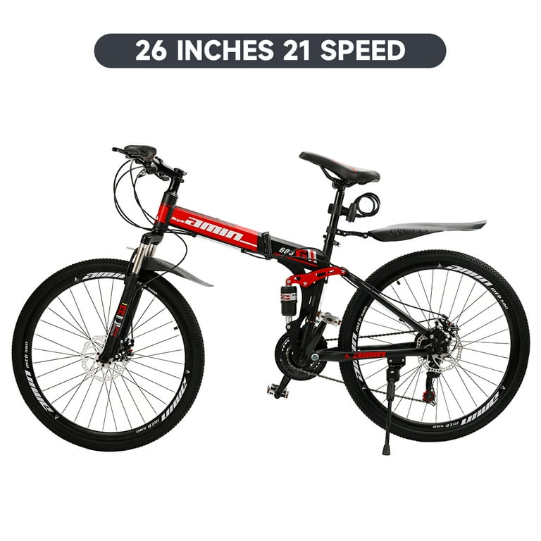 ARTUDATECH Full Suspension Mens Mountain Bike Shimano 21 Speed