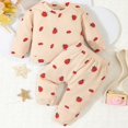 thumbnail image 2 of Toddler Girls Fall Outfits Printed Ribbing Casual Long Sleeve Tops Long Pants 2 Piece Set Girls Fall Winter Clothes, 2 of 8