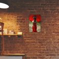 thumbnail image 6 of Vintage 8" x 12" Metal Wall Art - Elegant Traditional Attire with Red Umbrella and Floral Design, Retro Aluminum Decor for Home Bar or Club, Metal Wall Art Decor, 6 of 8