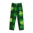 thumbnail image 4 of Sigee Happy St. Patrick's Day5 Print Men's Pajama Pants - Soft Lounge Sleep Bottoms with Elastic Waistband and Pockets-Medium, 4 of 9