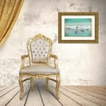 thumbnail image 3 of Nan 14x11 Gold Ornate Wood Framed with Double Matting Museum Art Print Titled - Sandpiper Beach Party, 3 of 4