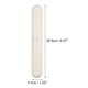 thumbnail image 4 of 2uds, Viaje Dientes Cepillo Soportes Estuche, Beige, 8.07''x1.22''x0.83'', 4 of 7