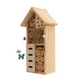thumbnail image 1 of Insect House Wooden Insect Hotel Natural Nesting Habitat for Outdoor Garden Yard Bee Butterfly, 1 of 9
