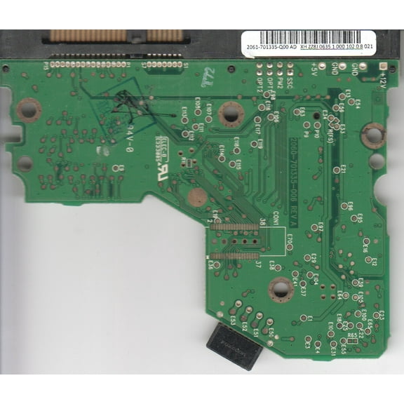 WD800JD-75MSA3, 2061-701335-Q00 AD, WD SATA 3.5 PCB