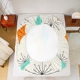 thumbnail image 5 of Manfei Vintage Rhombus Print Full Size Sheets,Modern Abstract Geometric Bed Sheets,Beige Blue Orange Sheet Sets For Kids,Ultra Soft Home Decor,4 Pieces, 5 of 7