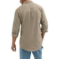 thumbnail image 3 of Wrangler Workwear 3W501 Twill Work Shirt-Khaki-TAL-XLT, 3 of 4