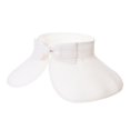 thumbnail image 5 of WITHMOONS Womens Sun Visor Packable Wide Brim Roll-Up Beach Straw Hat SLV1020 (White), 5 of 5