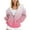 Pink, variant on Frostluinai Oversized Hoodies for Women Long Sleeve Drop Shoulder Casual Sweatshirts Fashion Gradient Hooded Jackets Fall Hoodies with Pocket