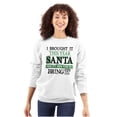 thumbnail image 3 of Christmas Bring It This Year Santa Unisex Plus Fleece Graphic Sweatshirt Brisco Brands 5X, 3 of 5