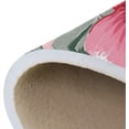 thumbnail image 7 of SKYSONIC 36x24in Summer Pink Flowers Area Rug, Tropical Palm Leaves Non-Slip Floor Carpet for Indoor Living Dining Room Bedroom, 7 of 7