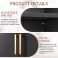 thumbnail image 2 of Metal Wardrobe Cabinet with Hanging Rod, 71" Wardrobe Closet with 2 Doors and Adjustable Shelves, Black Armoire Wardrobe Closet for Bedroom, Laundry Room Assembly Required (71" H-1, Black), 2 of 9