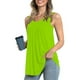 thumbnail image 3 of Camiseta Sin Mangas Para Mujer, Suelta, Suave, De Color Puro, Cuello En V, Fibra De Poliéster, Camiseta Sin Mangas De Verano Para Mujer Para Verano, 3 of 6