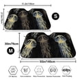 thumbnail image 3 of Balery Jellyfish Windshield Sun Shade, Car Front Window Sunshade Cover ,Automotive Interior Portected Blocks Uv Rays For Car Pickup Truck Suv Accessories- Medium, 3 of 7