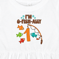 thumbnail image 4 of Inktastic I'm O-fish-ally One Fishing Birthday Girls Baby Dress, 4 of 5
