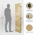 thumbnail image 5 of American Art Decor Double-Sided Bamboo Pattern Print Canvas Portable Dressing Room Divider Privacy Screen, 4 Panels, 70" H x 63" L x 1" D, 5 of 6