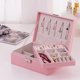 thumbnail image 3 of Double Layer Jewelry Box PU Leather Jewelry Storage Case Necklace Earring Rings Bracelet Organizer for Jewelries Accessories, 3 of 4
