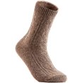 thumbnail image 5 of Lian LifeStyle Big Girl's Women's 4 Pairs Pack Fashion Soft Wool Crew Socks One Size HR1613-4P4C-2(Coffee, Wine, Blue, Tan), 5 of 7