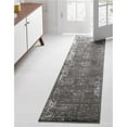 thumbnail image 1 of Unique Loom 3141332 2 ft. x 9 ft. 10 in. Casino Sofia Runner Rug, Dark Gray, 1 of 2