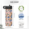 thumbnail image 4 of Picia Lilies Flowers Pattern 18oz Sports Insulated Kettle With Straw Insulated Water Bottle For Running Hiking Cycling Climbing Men'S Woman Insulated Water Bottle, 4 of 8