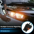 thumbnail image 3 of Conector de bombilla halógena No.9012 arnés de cableado Pigtail para Fiat 500 2012-2017, conector hembra de cable Pigtail para faro, 3 of 7