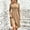 Khaki, variant on Women's Long Sleeve V-Neck Cross Ruched Waist Swing A-Line Midi Dress Elegant Flared Hem for Party Evening Occasions Black,L